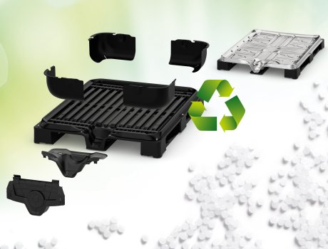 At Schütz’s recycling centre in Selters, used material is turned into regranulate which is reused for the production of new packaging components.
Photo: SCHÜTZ