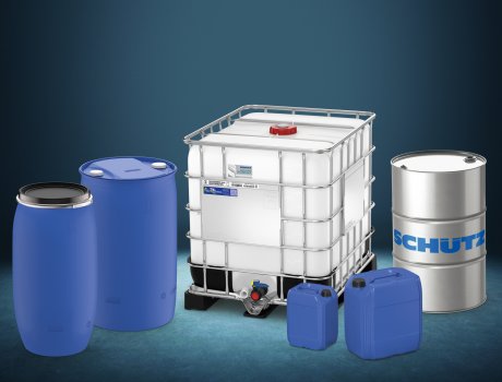 At Interpack 2026, Schütz will be presenting its extensive portfolio
of specialised packaging solutions for IBCs, PE and steel drums, and PE
jerrycans.
Photo: Schütz
At Interpack 2026, Schütz will be presenting its extensive portfolio of specialised packaging solutions for IBCs, PE and steel drums, and PE jerrycans. Photo: Schütz